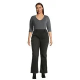 Terra & Sky Women's Plus Bootcut Jeggings, 30” Inseam, Size 2X (20W-22W) 2 Pack