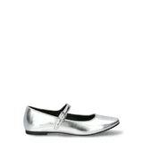 Time and Tru Women's Faux Leather Mary Jane Flats, Size 11