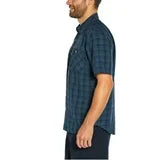 Orvis Men's Short Sleeve Shirts Casual - Woven Shirt with Chest Pockets - Blue - SMALL