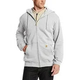 Carhartt Men's Midweight Hooded Zip Front Sweatshirt GREY XL