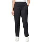 Mondetta Women's Textured Pintuck Straight Leg Pant (Black, Small)