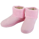 N'Polar Woman's Snow Boots Suede Short Plush Shoes, Pink SIZE 6