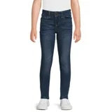 Wonder Nation Girls Relaxed Mid Rise Jean, Size 7 Dark Indigo