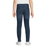 Wonder Nation Girls Relaxed Mid Rise Jean, Size 7 Dark Indigo