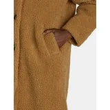 Time and Tru Women's and Women's Plus Teddy Fleece Coat with Funnel Neck, Size L