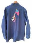 BOB MACKIE Jean Jacket  (M) Blue Denim Marching Band Parade Wearable Art