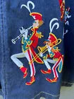 BOB MACKIE Jean Jacket  (M) Blue Denim Marching Band Parade Wearable Art