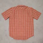 Orvis Men's Short Sleeve Shirts Casual - Woven Shirt with Chest Pockets - ORANGE - SMALL (Copy)