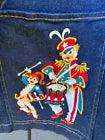 BOB MACKIE Jean Jacket  (M) Blue Denim Marching Band Parade Wearable Art