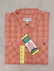 Orvis Men's Short Sleeve Shirts Casual - Woven Shirt with Chest Pockets - ORANGE - SMALL (Copy)